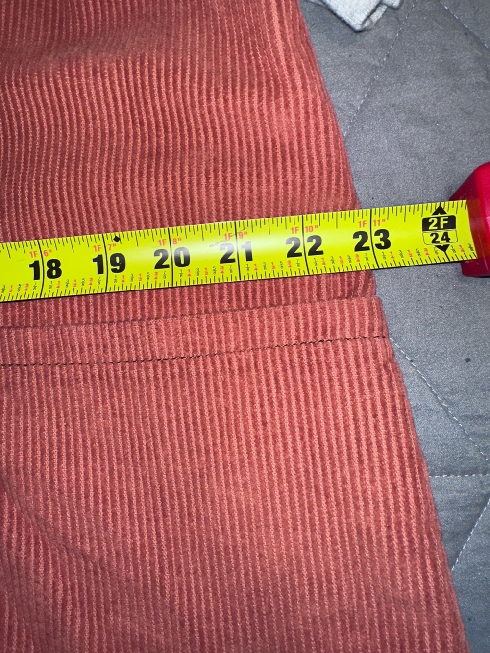 We The Free Corduroy Wide-Leg Jumpsuit in Rust Orange - Picture 9 of 9